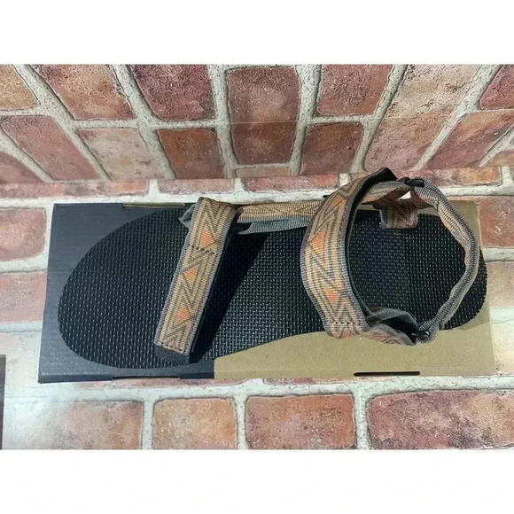 Mens American Eagle X Teva 1984 Original Universal Sandals sz 13 Brown Black